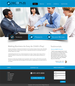 Web Design by webxvision for Scopus Consulting | Design #4699339