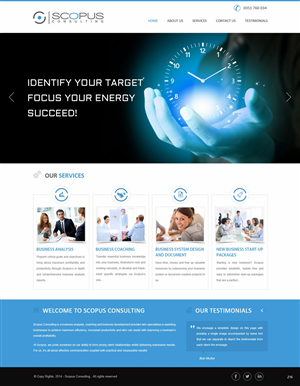 Web Design by pb for Scopus Consulting | Design #4681367