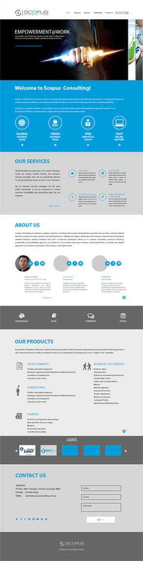 Web Design by Karthik_Designer for Scopus Consulting | Design #4712860