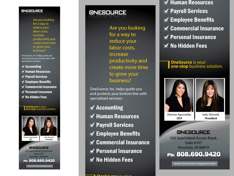 Advertisement Design by Jozbel for OneSource, Inc. | Design #1311983