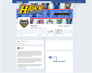 University of Iowa Custom Apparel and Events Page Needs a Facebook Design | Facebook Design by rdesign12