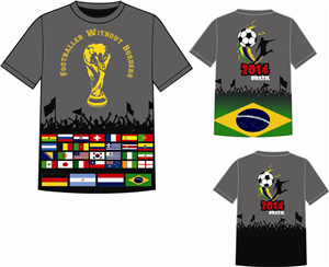 footballer without borders | T-shirt Design by S.S. Mulla