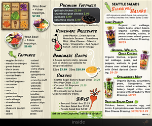 Menu Design by Meow Mix for Seattle Salads | Design #1337960