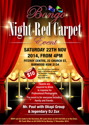 BONGO Night Red Carpet Event | Poster-Design von Pinky 