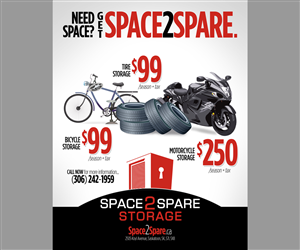 Space 2 Spare Storage Poster Ad | Poster Design by Brian Ellis