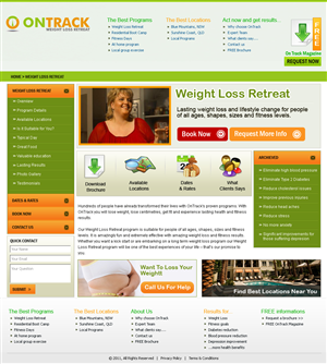 Web Design by Expert Designer for OnTrack Wellbeing PTY Ltd | Design #233645