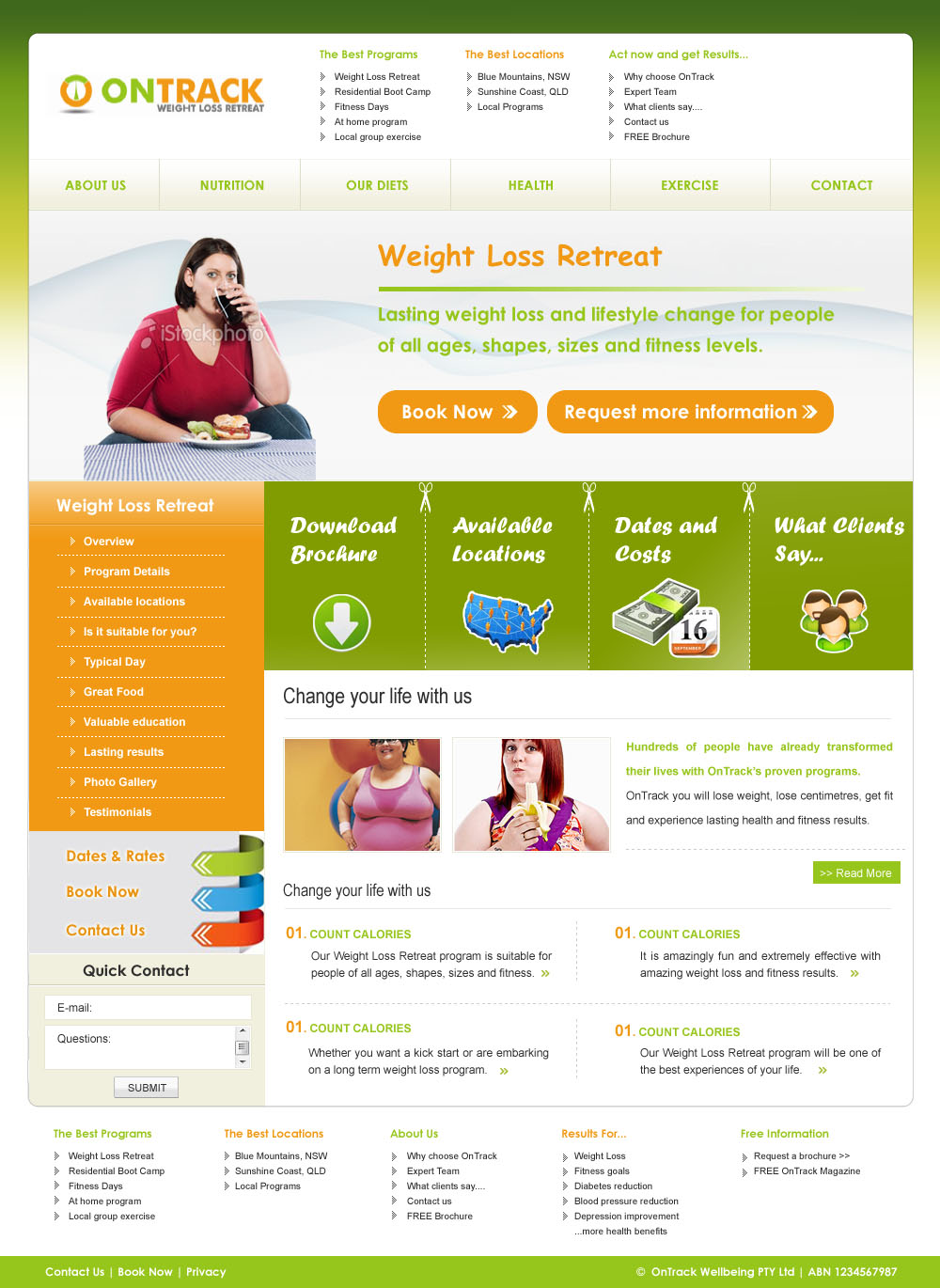 Web Design by Shilpa for OnTrack Wellbeing PTY Ltd | Design #238855