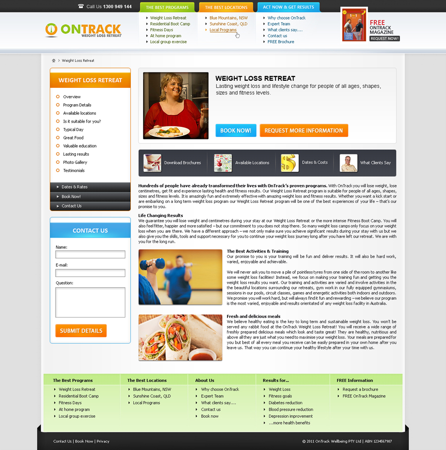 Web Design by James for OnTrack Wellbeing PTY Ltd | Design #231737