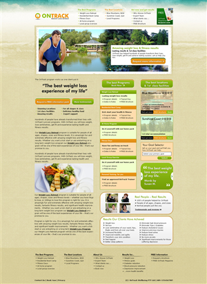 Web Design by LogoDesigns.ae for OnTrack Wellbeing PTY Ltd | Design #230905