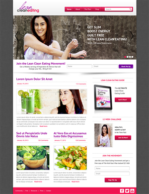 Web Design by OM for Lean Clean Eating | Design #1376883