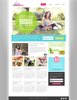 Web Design by krishnan for Lean Clean Eating | Design #1362219