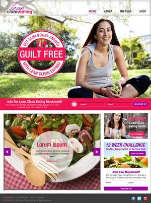 Web Design by Creative Usha for Lean Clean Eating | Design #1383301