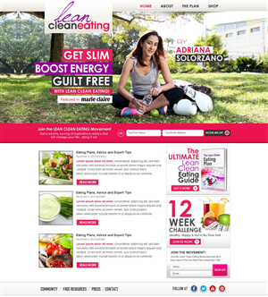 Web Design by TechWise for Lean Clean Eating | Design #1389809