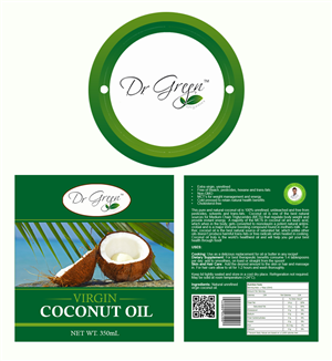 Virgin Coconut Oil Packaging | Packaging Design by NatPearlDesigns