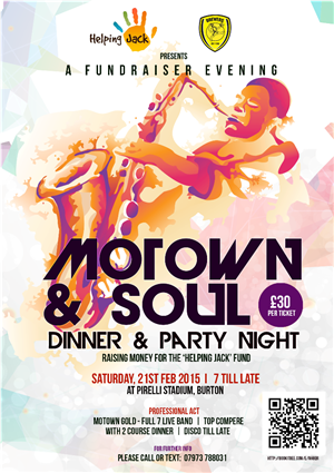 Fundraiser - Motown & Soul Party Night | Poster Design by Artcher