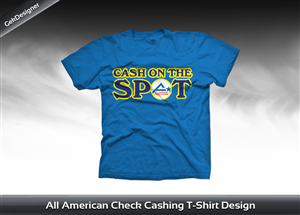 T-shirt Design Check Cashing | T-shirt Design by G3K