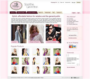 Womens Scarves & Accessories Homepage Design | Web-Design von James