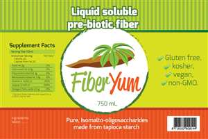 Food Label: FiberYum - IMO - Isomalto-oligosaccharides syrup | Etikett-Design von Sergio Coelho