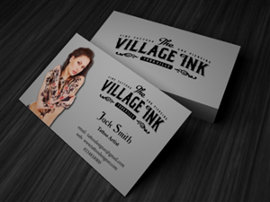 Tattoo Shop Business Card | Business Card Design by Expert Designer