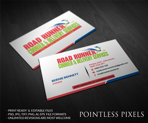 Courier Business needs a Business Card Design !!! | Business Card Design by Pointless Pixels India