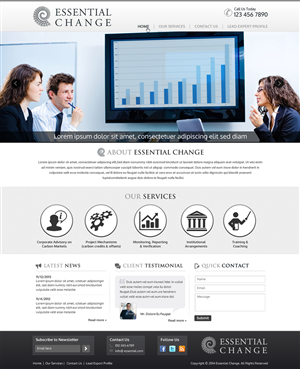 Essential Change Website | Web Design by Sbss