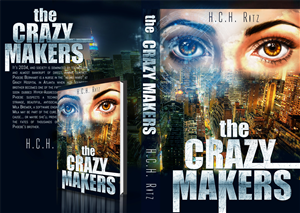 The Crazymakers---near future sci-fi thriller book cover | Book Cover Design by Vanes7