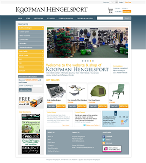 Dutch Fishing Tackle Webshop redesign | Web-Design von SJ