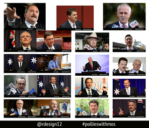  Australian Politicians with Moustaches | Photoshop-Design von rdesign12