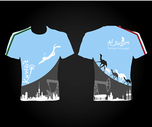 t-shirt dry-print sublimation Kuwait national day souvenir  | T-shirt Design by jayneel_s