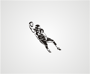 Simple Football Player Logo | Graphic Design by Artissan