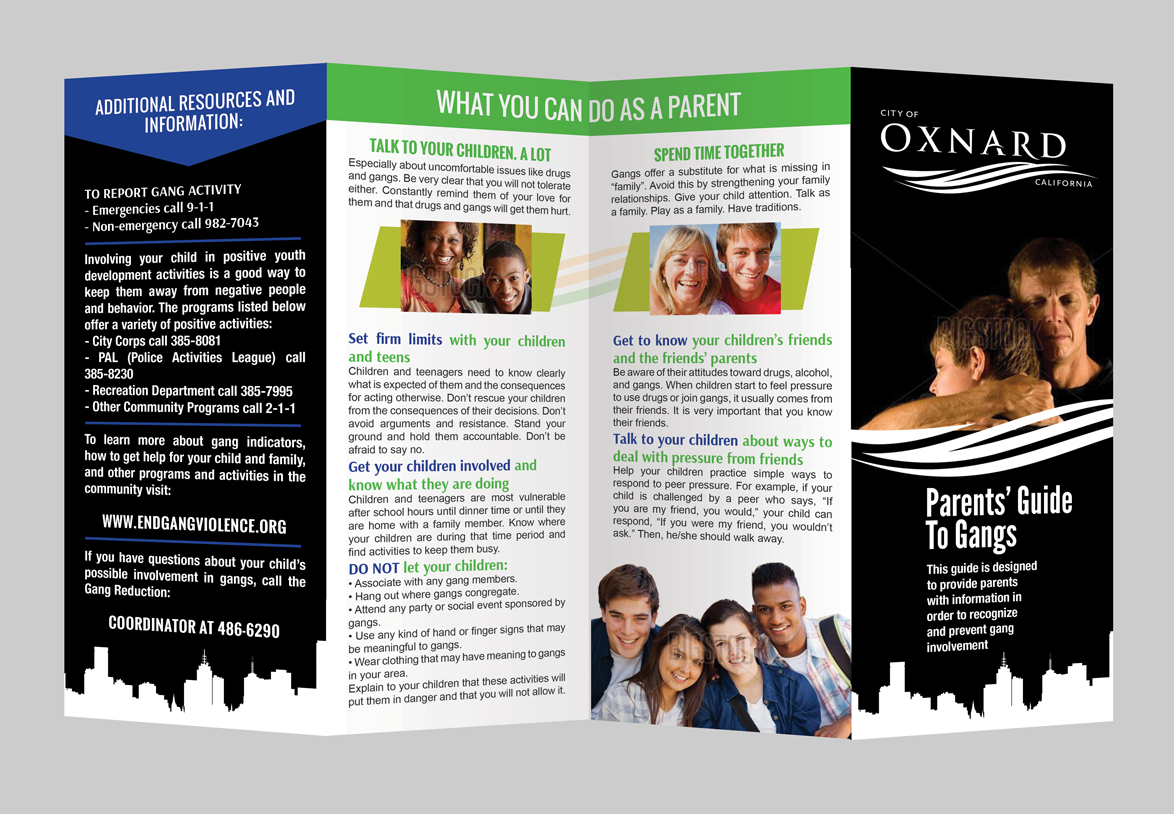 Brochure Design by Adylhere for Oxnard Police Department/Office of Youth Safety | Design #5116192