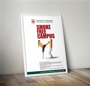 2015 Trinity College Smoke-free poster | Poster Design by cb1318