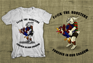 FYT Clothing t-shirt design for rivalry NRL rugby league teams/hatred & funny shirts | Illustration-Design von dsgrapiko