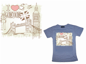 T-shirt London Design Project | T-shirt Design by Soula Vetter