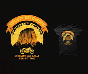 Bar-T shirt:  75th annual motorcycle rally: devils tower | T-shirt Design by eikwox