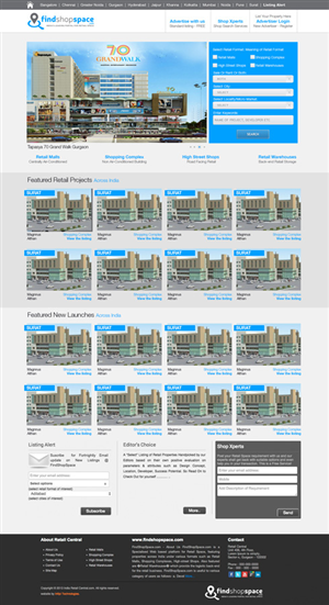 Findshopspace.com Webpage Design | Web Design by Urban Ad