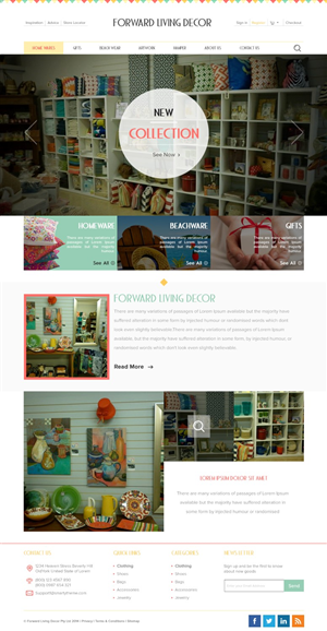 FORWARD LIVING DECOR | Web Design by TechWise