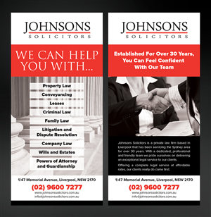 Flyer Design by laxman2creative for Johnsons Solicitors | Design: #5331691