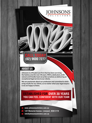 Flyer Design by debdesign for Johnsons Solicitors | Design: #5227911