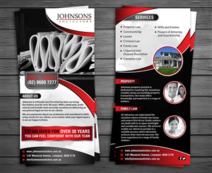 Flyer Design by debdesign for Johnsons Solicitors | Design #5261123