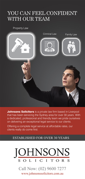 Flyer Design by rkailas for Johnsons Solicitors | Design: #5308495