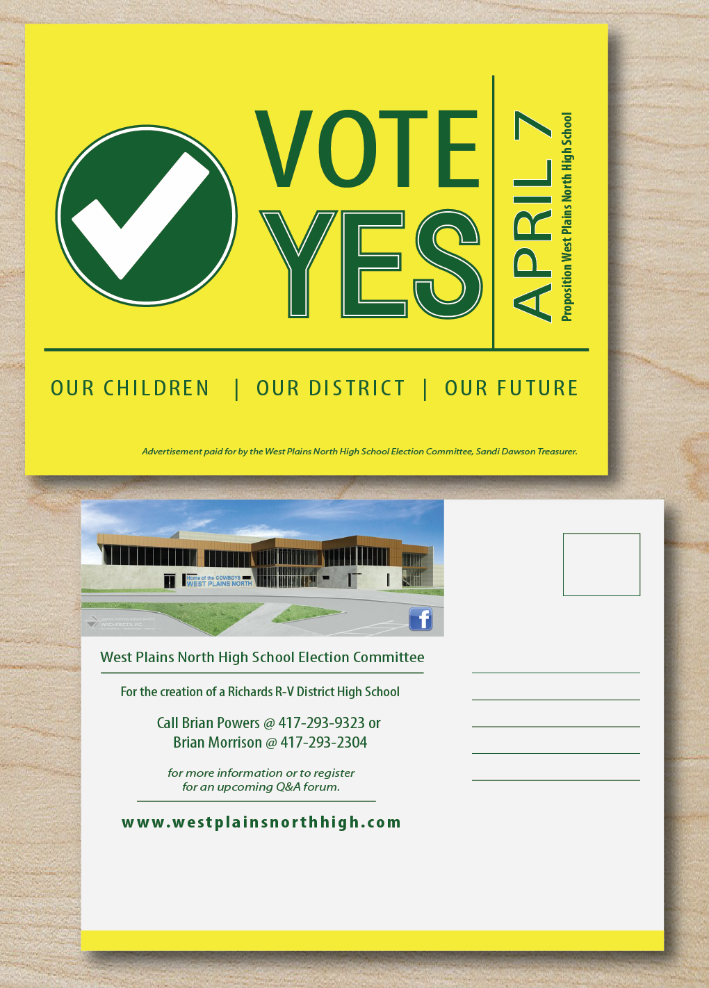 Postcard Design by alex989 for West Plains North High School Election Committee | Design #5249920