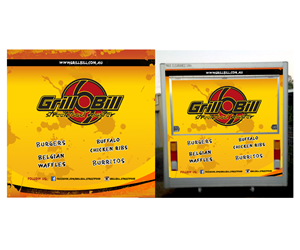 Grill bill food truck needs a flashy design for vinyl vehicle wrap. | Print Design by Hendrik