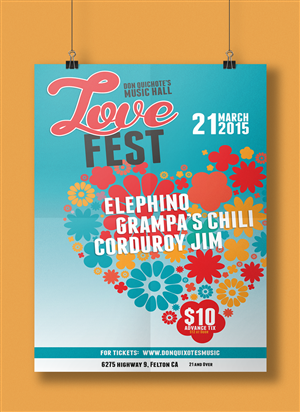 Love Fest - Concert Poster | Poster-Design von RedOne22