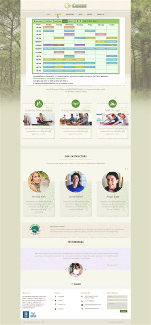 New website for Pilates Studio | Web-Design von Da Miracle