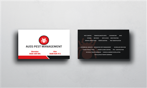 Pest Control - Auss Pest Management | Business Card Design by Sajin