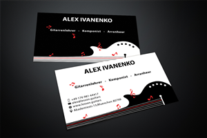 Guitar teacher and Composer needs a Business Card design | Business Card Design by Stylez Designz