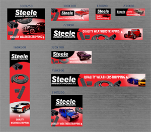 Banner Ad Design by uk for Steele Rubber Products | Design #5336545