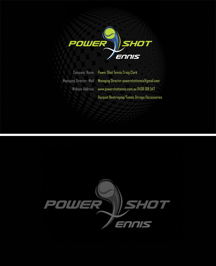 Visitenkarten-Design von Windy für Power Shot Tennis | Design #1479815