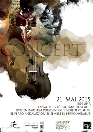 Poster for a contemporary concert and Tango-Milonga | Poster Design by katrina